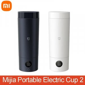 Умная портативная электрическая нагревательная чашка Mijia, 2 температурных светодиодных термоса, для кипячения из нержавеющей стали 316, чайник или дорожный Xiaomi