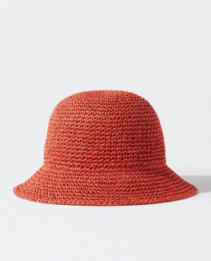 Женская однотонная шляпа-ведро красного цвета Parfois, красный PARFOIS