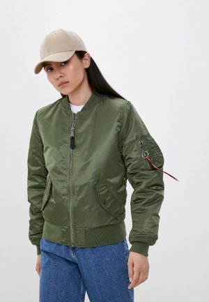 Куртка утепленная Alpha Industries MA-1 W. Цвет: зеленый