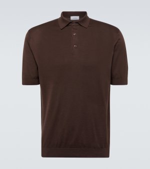 Хлопковая рубашка-поло , коричневый Lardini