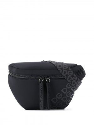 Поясная сумка с логотипом Millennials Dolce & Gabbana. Цвет: черный