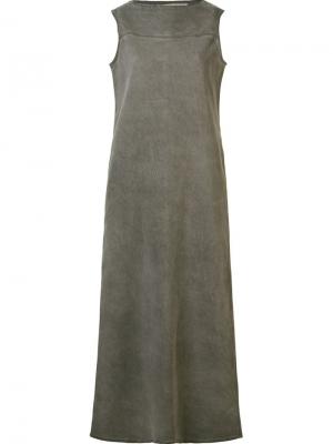 Длинное джинсовое вечернее платье Uma. Цвет: серый
