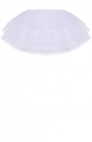 Многоярусная пышная юбка Deha. Цвет: белый