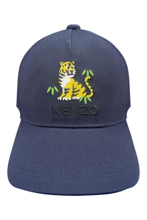 Синяя детская шапка с логотипом тигра , синий Kenzo