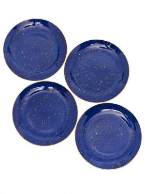 LObjet набор Lapis Canapé из четырех тарелок L'Objet. Цвет: синий