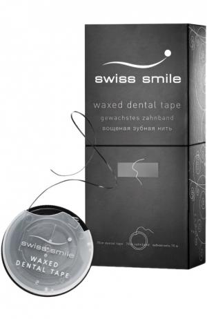 Вощеная зубная лента Basel Swiss Smile. Цвет: бесцветный