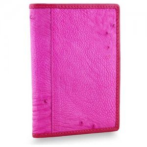 Обложка для паспорта , фуксия, розовый Exotic Leather. Цвет: фуксия/розовый
