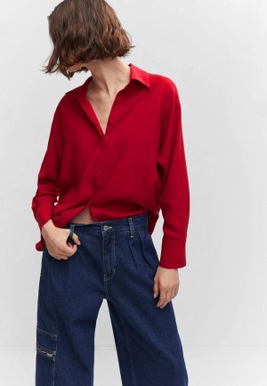 Блуза Mango LIMA. Цвет: красный