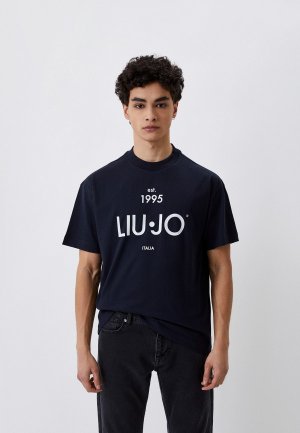 Футболка Liu Jo Uomo. Цвет: синий