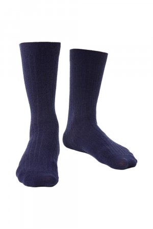 Бесшовные неэластичные носки из мериносовой шерсти для лечения опухших ног , синий Steven