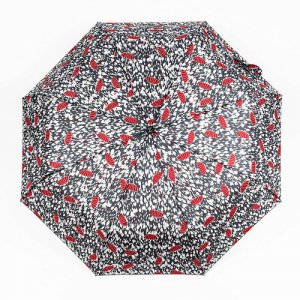 Зонт , полуавтомат, 3 сложения, купол 110 см., 8 спиц, чехол в комплекте, для женщин, серый Zemsa. Цвет: серый