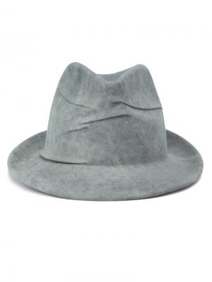 Шляпа в стиле Borsalino Reinhard Plank. Цвет: серый