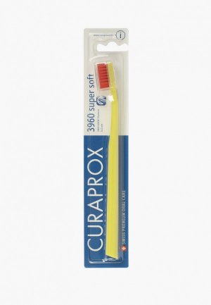 Зубная щетка Curaprox щетина supersoft, d 0,12 мм. Цвет: желтый