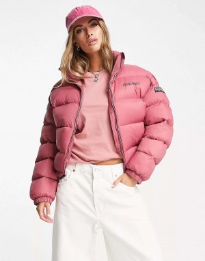 Розовая укороченная куртка-пуховик a-box Napapijri