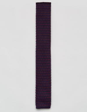 Трикотажный галстук 7X. Цвет: фиолетовый
