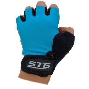 Перчатки , размер M, черный, голубой STG. Цвет: черный/голубой