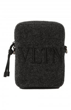 Текстильная сумка Valentino. Цвет: серый