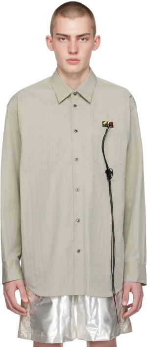 Серо-коричневая рубашка с кабелем RCA Doublet