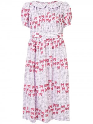 Платье с короткими рукавами Comme Des Garçons Girl. Цвет: фиолетовый