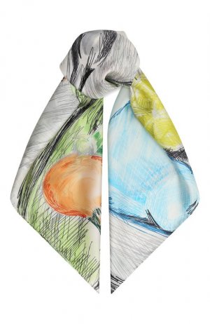 Шелковый платок Lanvin. Цвет: разноцветный