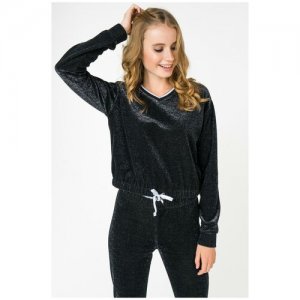 Пуловер WTKT163897/009 Черный 42 Juicy Couture. Цвет: черный