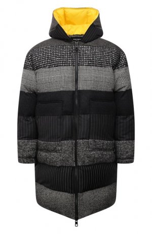 Утепленная куртка Dolce & Gabbana. Цвет: серый