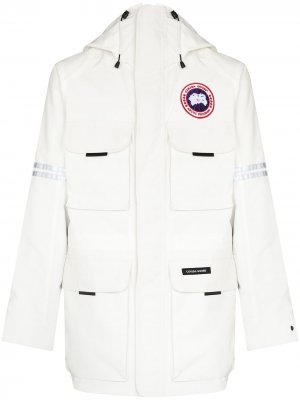 Куртка Science Research с капюшоном Canada Goose. Цвет: белый