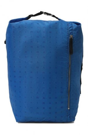 Текстильный рюкзак Marni. Цвет: синий