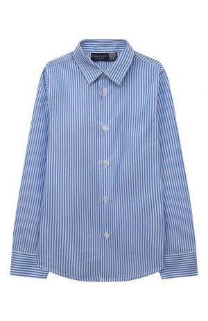 Хлопковая рубашка Dal Lago. Цвет: синий