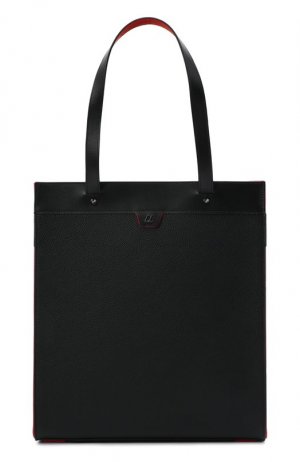 Кожаная сумка-шопер Ruistote Christian Louboutin. Цвет: чёрный