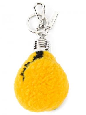 Брелок для ключей-лампочка Fendi. Цвет: жёлтый и оранжевый