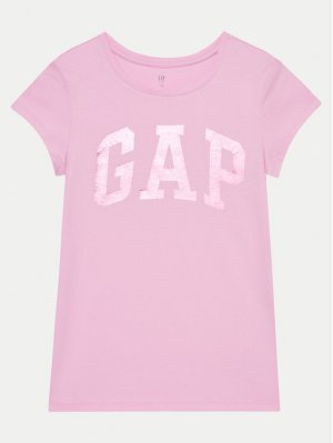 Футболка стандартного кроя Gap, розовый GAP