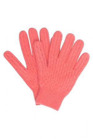 Кашемировые розовые перчатки Bonpoint. Цвет: розовый