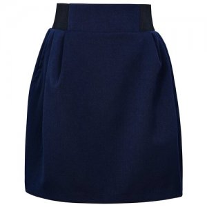 Школьная юбка , размер 152, синий Sherysheff. Цвет: синий