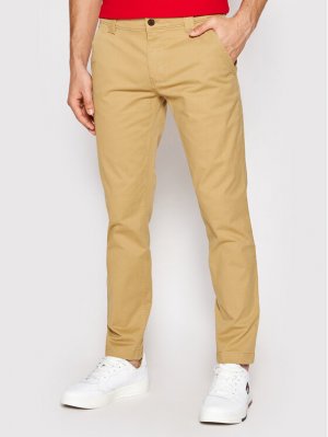 Узкие брюки чиносы, коричневый Tommy Jeans