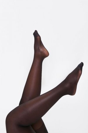 Прозрачные колготки из нейлона , черный Forever 21