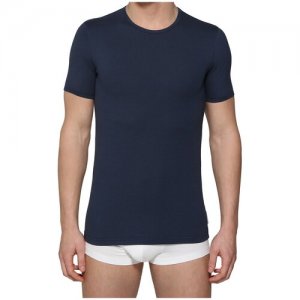 Футболка Essential - T-shirt Crew Neck Navy / Синий Размер 2XL Bikkembergs. Цвет: синий