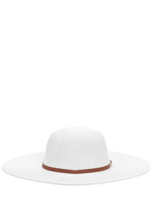Шляпа пляжная Jemima MELISSA ODABASH. Цвет: белый