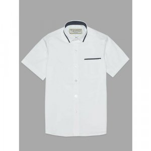 Школьная рубашка , размер 146-152, белый Tsarevich. Цвет: белый