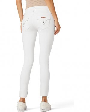 Джинсы Collin Mid-Rise Skinny Ankle in White, белый Hudson Jeans