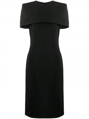 Приталенное платье-кейп Givenchy. Цвет: черный
