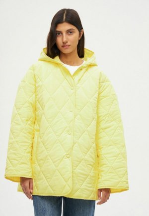 Куртка утепленная Shi-shi. Цвет: желтый
