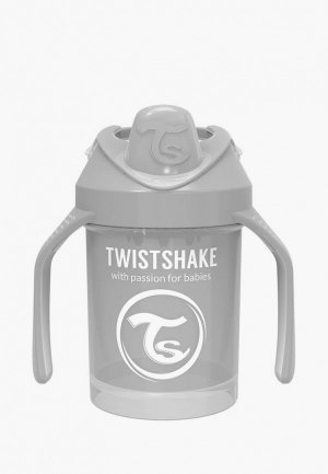 Поильник для детей Twistshake. Цвет: серый