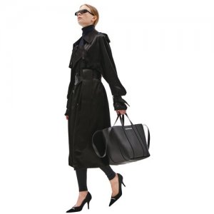 Balenciaga Черное платье-тренч 34. Цвет: черный