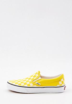 Слипоны Vans CLASSIC SLIP-ON. Цвет: желтый