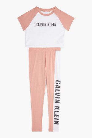 Розовая пижама для девочек Intense Power , розовый Calvin Klein