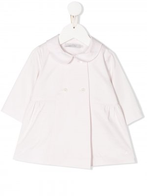 Двубортное пальто Baby Dior. Цвет: розовый
