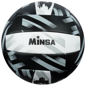 Мяч волейбольный minsa play hard, пвх, машинная сшивка, 18 панелей, размер 5
