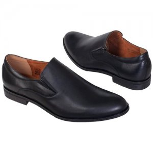 Кожаные мужские туфли черного цвета C-6878-0228-00S02 czarny Conhpol. Цвет: черный