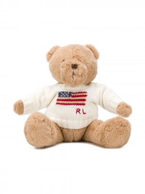 Мягкая игрушка в виде медведя с логотипом Ralph Lauren Kids. Цвет: нейтральные цвета